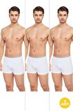Erkek 3'lü Likralı Slim Fit İnce Kumaş Özel Paketinde Ekonomik Boxer