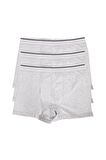 Erkek 3'lü Likralı Slim Fit İnce Kumaş Özel Paketinde Ekonomik Boxer