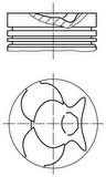 Mercedes Piston + Segman 0,50mm (om601, Om603, Y.m. 89,50mm) V-Class 638/2 96>03 Vito 638 96>03 W140 93>98 W4 - Mahle 0013301