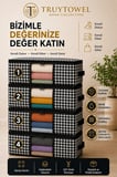 TRUYTOWEL 4'lü Fermuarlı Kazak Hurcu 65x45x22 cm Dolap Düzenleyici Giysi Saklama Hurcu Çok Amaçlı Organizer