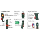 ARM Esen 148 Tripodlu Şarjlı Led Fener Powerbank 550 Lümen 10W