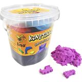 Lino Kinetik Kum 500 gr Mor Kova 3 Adet Kalıp