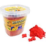 Lino Kinetik Kum 500 gr Kırmızı Kova 3 Adet Kalıp