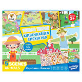 Lino Tekrar Kullanılabilen Sticker Pad Hayvanlar (LS-600) GKO