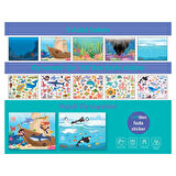 Lino Tekrar Kullanılabilen Sticker Pad Okyanus Canlıları (LS-601)