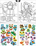 Lino Funny Faces Stickerli Boyama Kitabı - Korsanlar