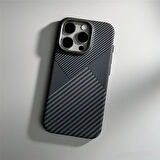 ŞOK FİYAT!! Iphone 15 Plus Uyumlu Karbon Fiber MagSafe Özellikli Kılıf