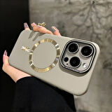 Iphone 16 PRO Uyumlu Lens Koruma Hediyeli Mat MagSafe Özellikli Kılıf