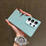 Samsung Galaxy S25 Ultra Uyumlu Simli MagSafe Özellikli Kılıf