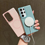 Samsung Galaxy S25 Ultra Uyumlu Simli MagSafe Özellikli Kılıf