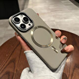 Iphone 15 Uyumlu Lens Koruma Hediyeli Mat MagSafe Özellikli Kılıf