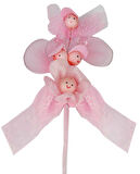 Çiçek Hazir Ürün Süslenmiş Pembe 6x12 Cm ( 10 Adet )