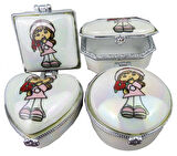 Altin Kutu Bebekli Pembe 4x5 ( 12 Adet )