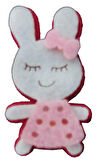 Tavşan Keçe Pembe ( 3x5 Cm ) 50 Adet