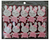 Tavşan Keçe Pembe ( 3x5 Cm ) 50 Adet