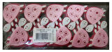 Kaplumbağa Keçe Pembe 6x3.5 Cm ( 50 Adet )
