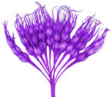 Çiçek Başak Lila 1x7 Cm ( 100 Adet )