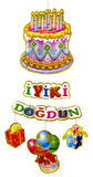 Süs İyiki Doğdun Duğum Günü Pastali ( 40x80 Cm )