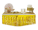 Masa Kenari Eteği Fonsüsü Metalize Lacivert 350x70 Cm