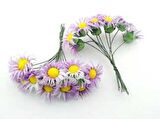 Çiçek Papatya Mor 3.5x9 Cm ( 100 Adet )