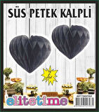 SÜS PONPON KALPLİ SİYAH 2'Lİ SET 1 PAKET