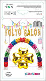 FOLYO BALON KALP ÇİÇEKİ ALTIN 13INC 1 ADET
