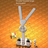 FANLI ÇOK FONKSİYONLU 3 RENK MASA ÜSTÜ LED IŞIK MASA SAATİ KALEMLİK TERMOMETRE