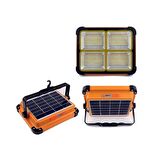 Horoz Turbo 400 Güneş Enerjili Solar 400W Watt LED Projektör Taşınabilir Sarı Beyaz ve Çakar Işık Lamba 314024