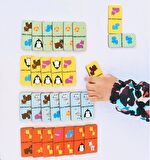 Rossie Ahşap Eşleştirme Oyunu-Domino Game