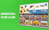 Rossie Ahşap Mıknatıslı Trafik Oyun Seti (Mıknatıslı Oyun Alanı)