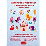 Rossie Ahşap Mıknatıslı Unicorn Seti ve Oyun Alanı