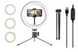 10 Inç Tripot Ayaklı Ring Light Makyaj Selfie Led Işığı