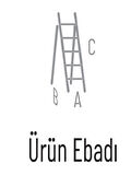 Saraylı Pratik Metal 4'lü Siyah Merdiven Hardy