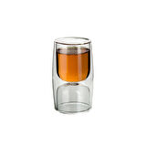 Ultraform Çift Cidarlı Cam Bardak Cift Taraflı 150 ml