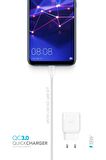 Powerway Micro USB 18 Watt Hızlı Şarj Aleti Beyaz