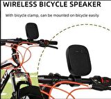 Technow Bisiklet Uyumlu Gidon Kemer Aparatlı Bluetooth Hoparlör Siyah
