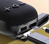 Technow Bisiklet Uyumlu Gidon Kemer Aparatlı Bluetooth Hoparlör Siyah