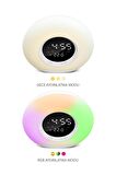Powerway Saat Alarm Usb Aux Müzik Çalar Radyo Gece Lambası Taşınabilir Space Bluetooth Hoparlör