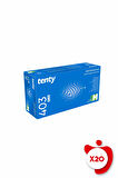 Tenty 403 Plus Pudrasız Nitril Eldiven M Beden Mavi 100'lü 20 Paket