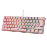 Blueforce Majesty 62 Tuşlu Rgb Mekanik Gaming Klavye Red Switch Pembe