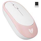 Blueforce W314 2.4 Ghz Wireless 3 Tuşlu Sessiz Ofis Mouse Pembe