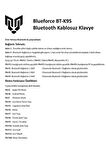 Blueforce Bt-k95 Bluetooth v5.0 ios Android Uyumlu Kablosuz Klavye Bey