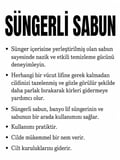 Doğal zeytinyağlı handmade süngerli sabun,sabunlu banyo süngeri 135 gr