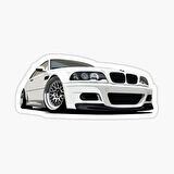 E46 M3 Cam Sticker Yapıştırma 16CM 2 Adet