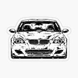 E60 Modifiye Cam Sticker Yapıştırma 16CM 2 Adet