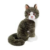 Lisanslı Floppy Oyuncu Yavru Gri Kedicik Peluş 22 cm