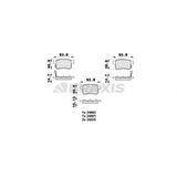 Honda Arka Fren Disk Balatası Honda Accord 09>12 - Braxıs Ab0437