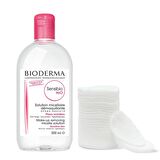 Bioderma Sensibo Hassas Cilt için Temizleyici Yüz Temizleme Suyu 500 ml & Kil Maskesi 
