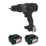 Klpro KLDM18BHX-50 18V/5.0Ah. 150Nm Kömürsüz Çift Akülü Şarjlı Darbeli Matkap