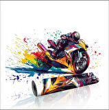 70X30 CM YARIŞ MOTORSİKLETİ TEMALI KAYDIRMAZ TABAN SPEED YÜZEY OYUNCU MOUSE PAD GAMİNG